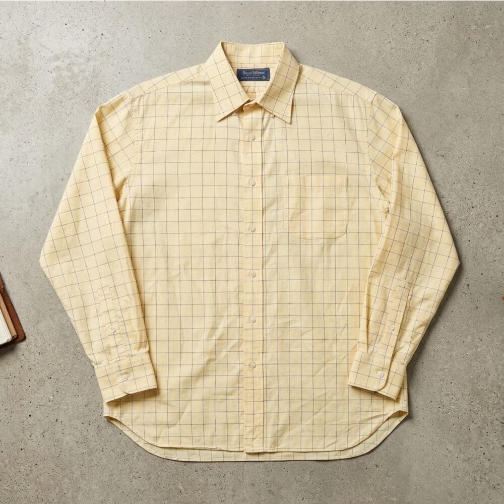 Tom James Royal Classic Bespoke Plaid Shirt Fits L Eclectic Grandpa Old Money